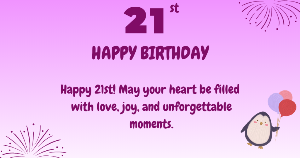 21st Birthday Wishes