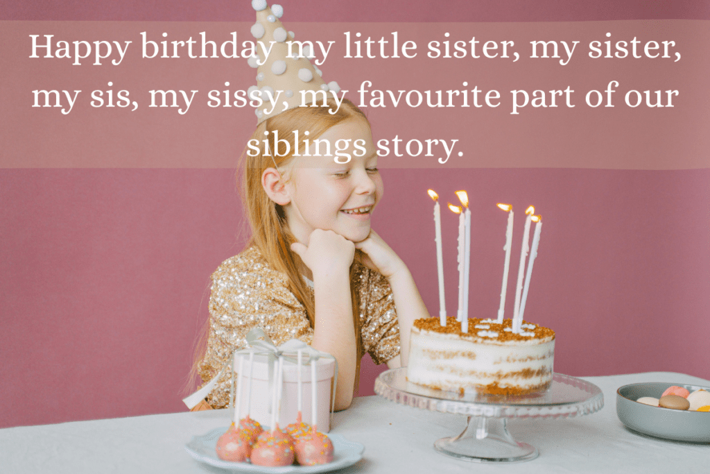 happy birthday little sister wishes