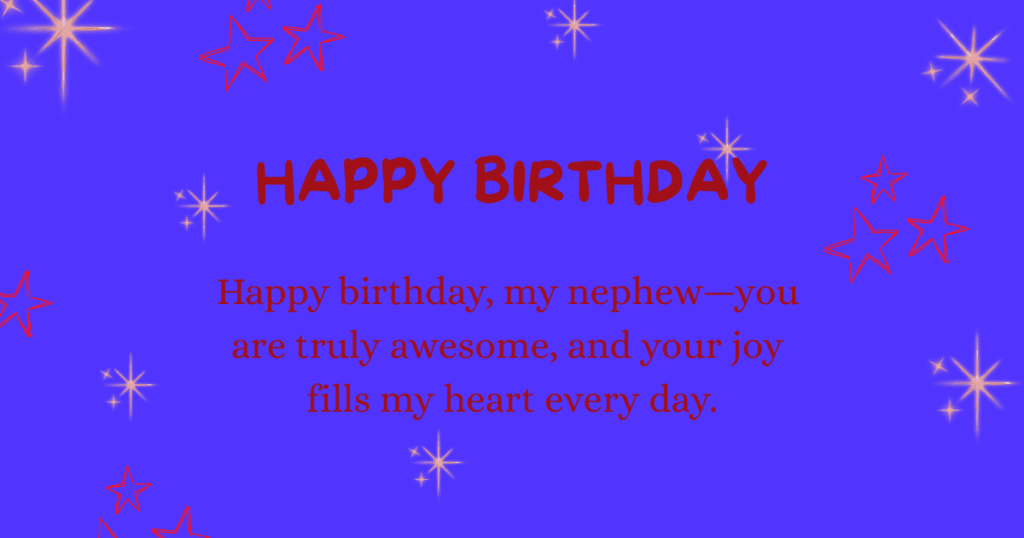 Birthday Wishes for nephew