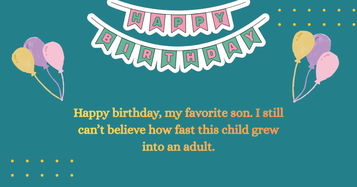 Happy Birthday Wishes for son