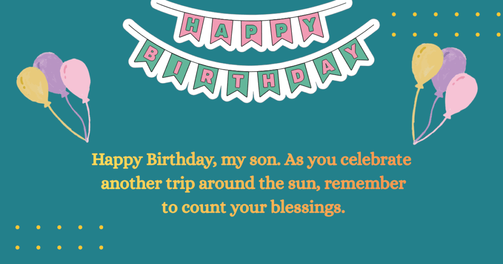 Happy Birthday Wishes for Son