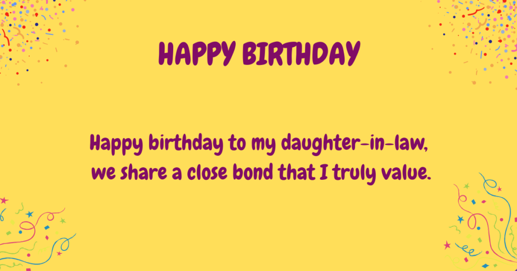 Birthday Wishes for Daughter-in-Law