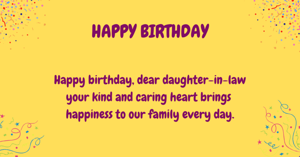 Birthday Wishes for Daughter-in-Law