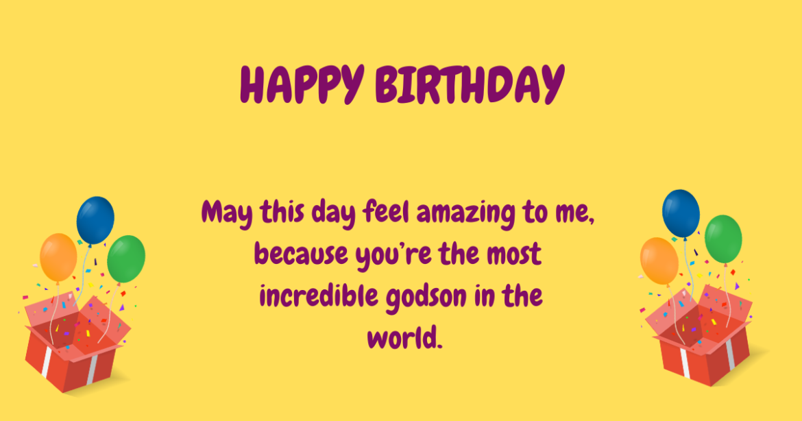 Birthday wishes for godson