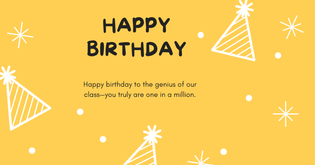 Birthday wishes for classmate