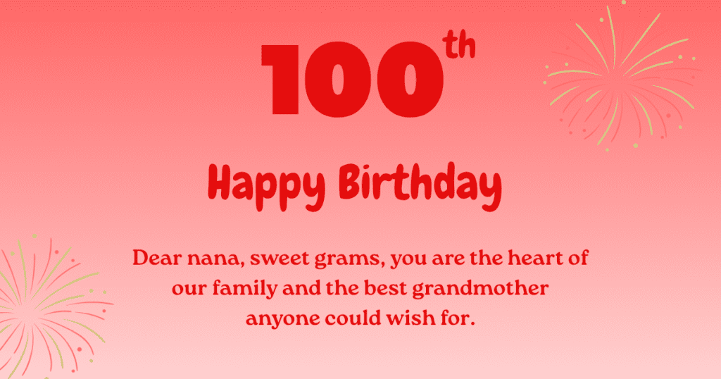 100th birthday wishes