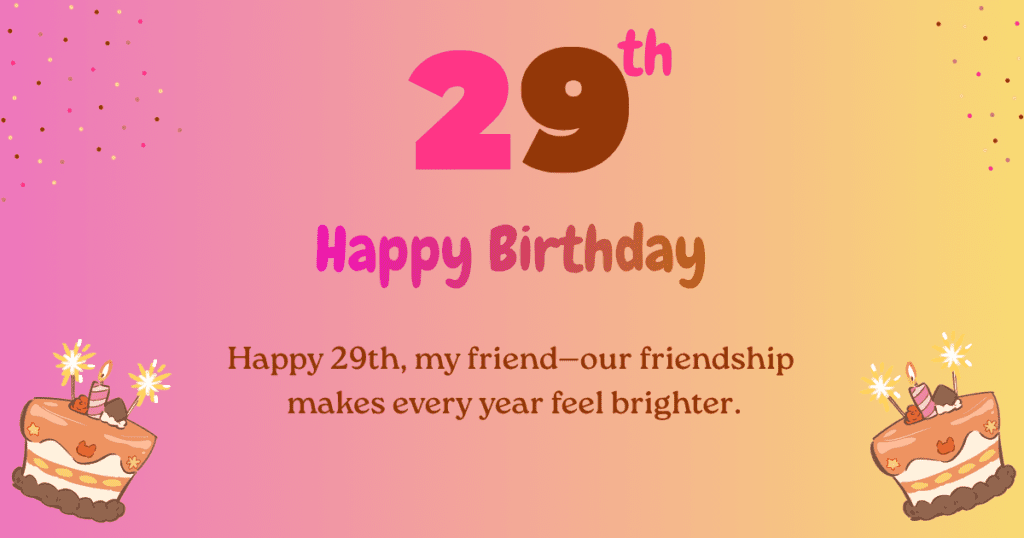 29th birthday wishes