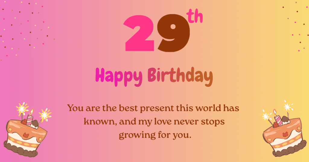 29th birthday wishes