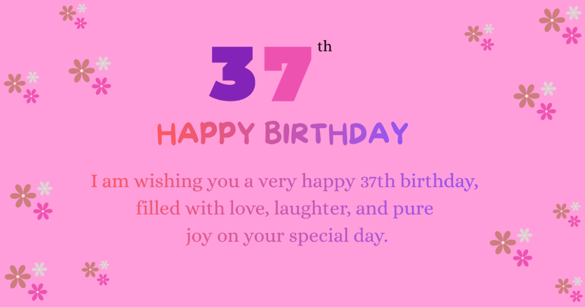 37th birthday wishes