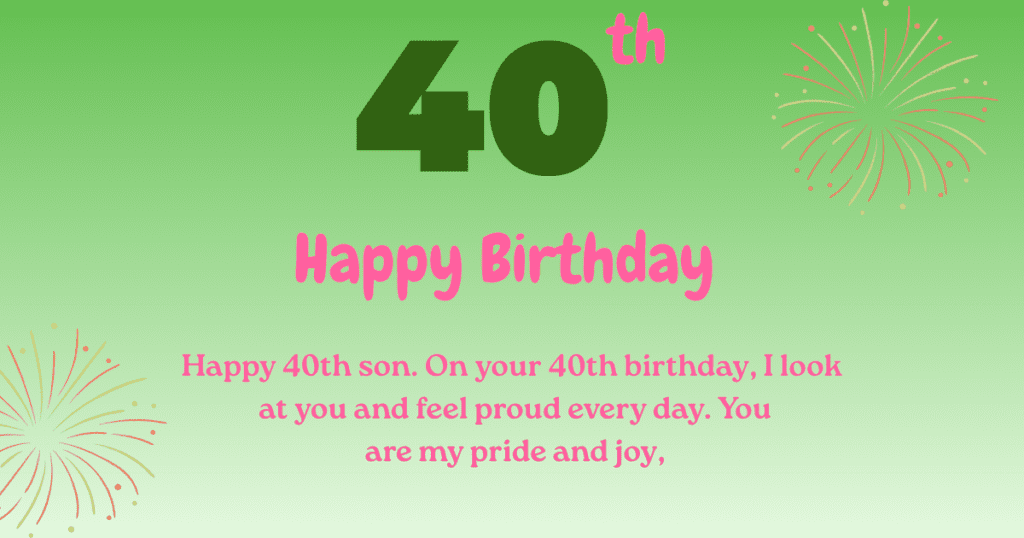 40th birthday wishes