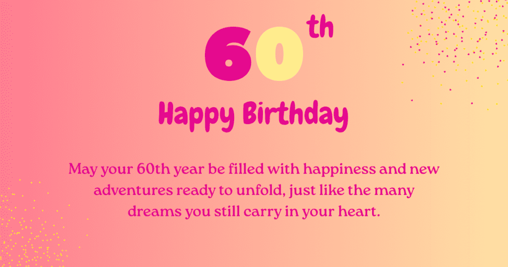 60th birthday wishes