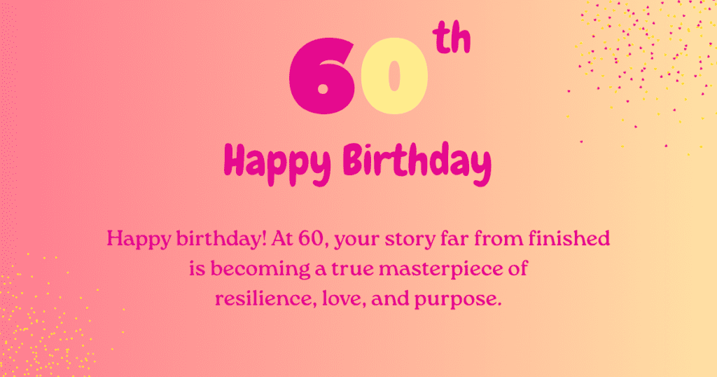 60th birthday wishes