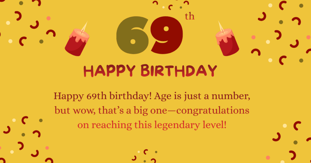 69th Birthday Wishes