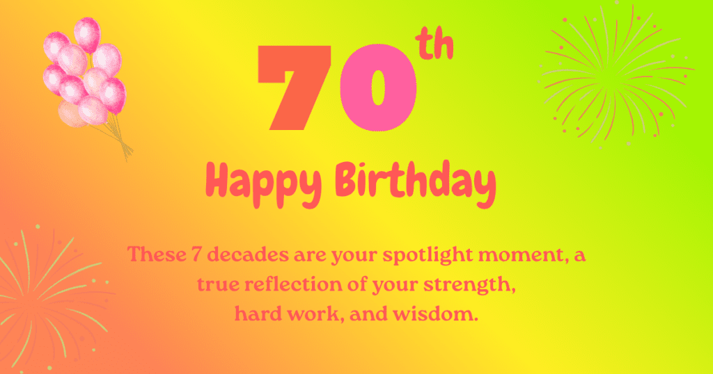 70th birthday