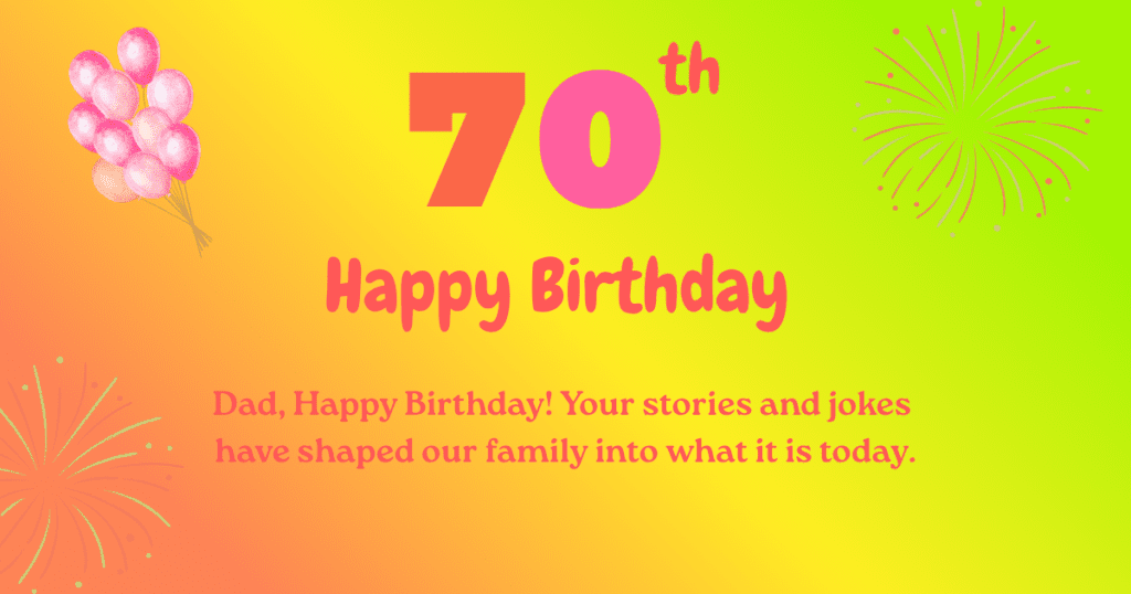 70th birthday
