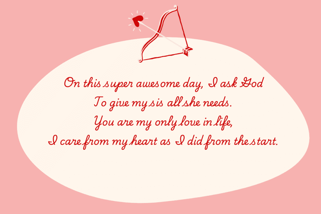 birthday poems for sister