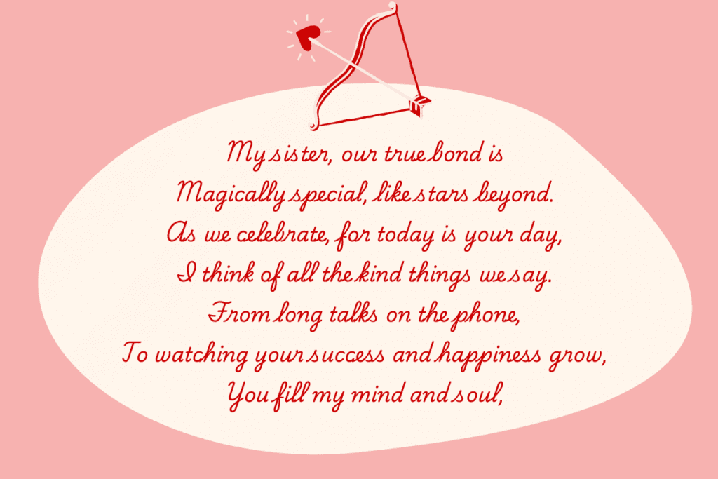 birthday poems for sister