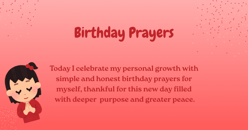 birthday prayers for myself