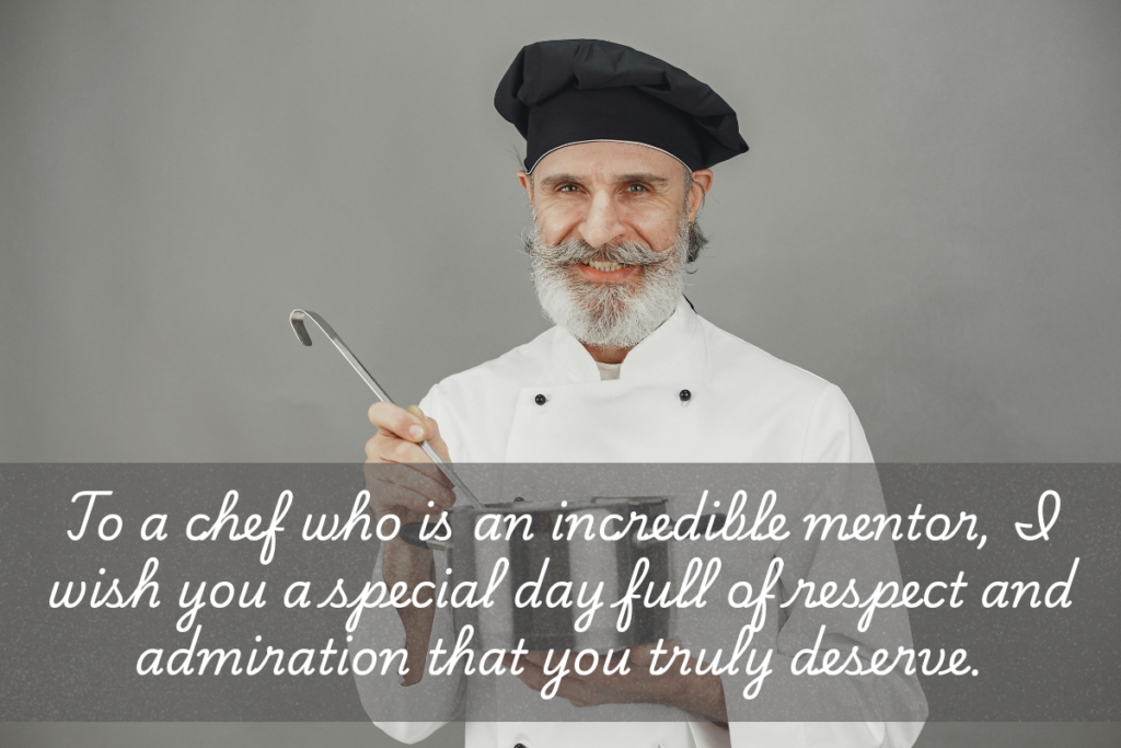 birthday wishes for chef