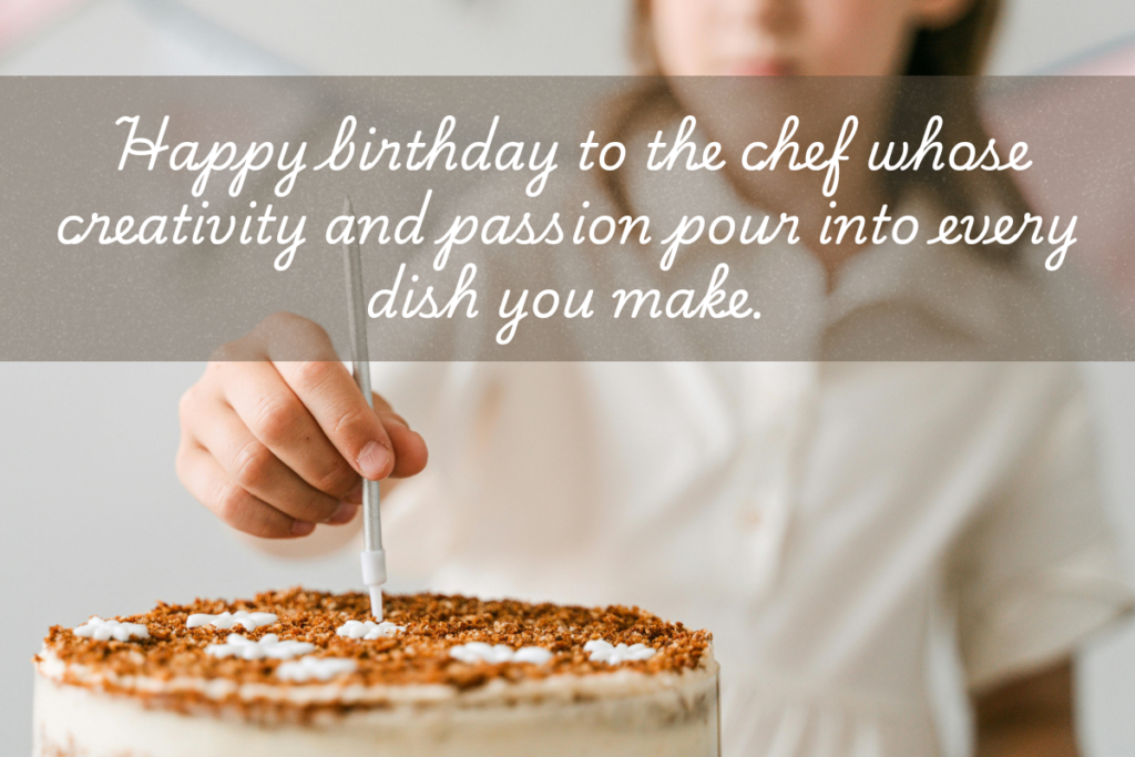 birthday wishes for chef