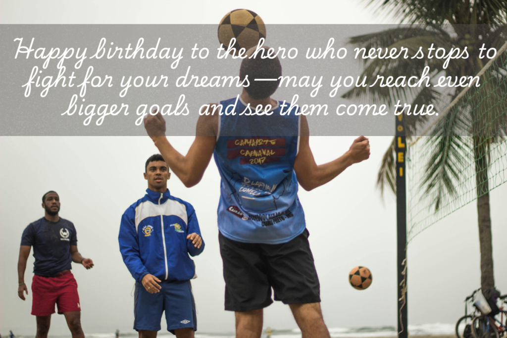 birthday wishes for football player
