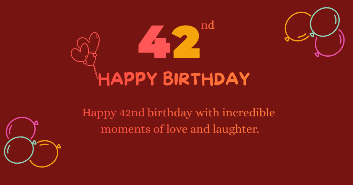 42nd birthday wishes