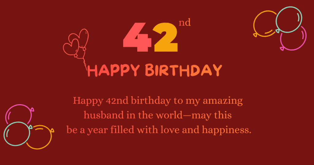 42nd Birthday Wishes
