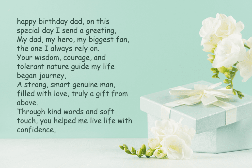 birthday poems for dad