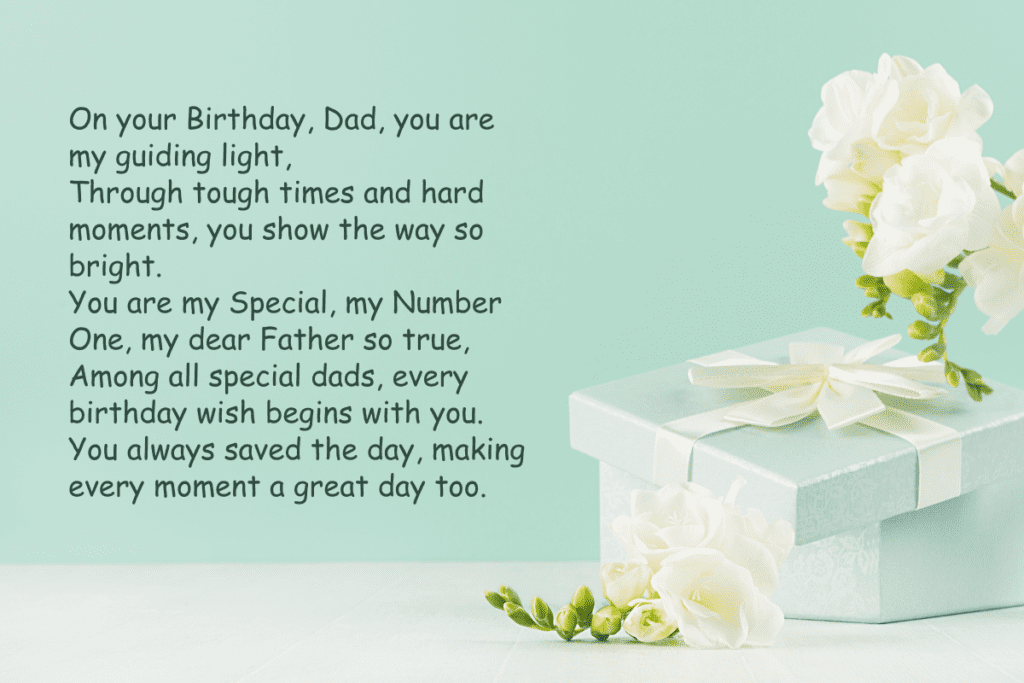 birthday poems for dad