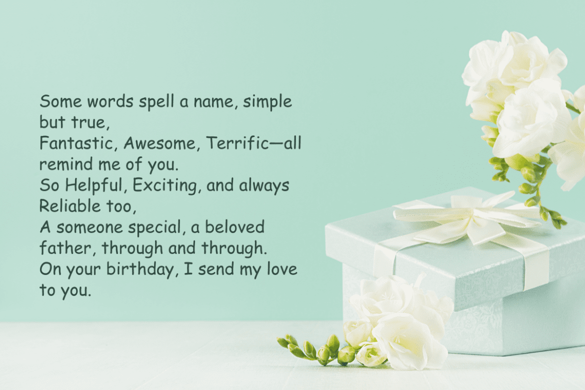 birthday poems for dad