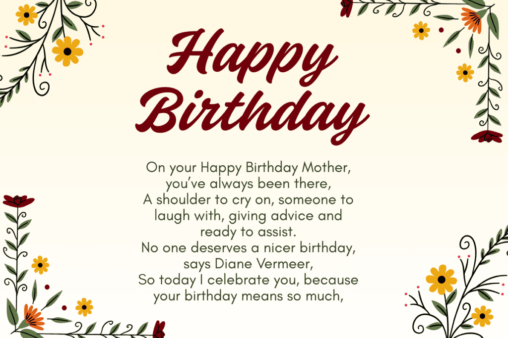 Birthday Poems for Mom