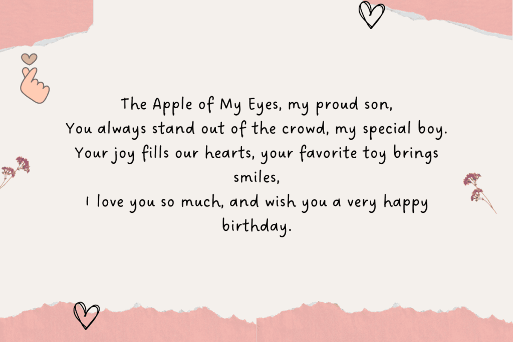birthday poems for son
