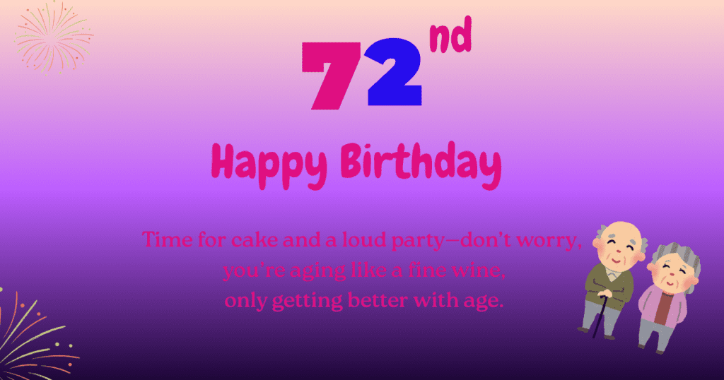 72nd birthday 