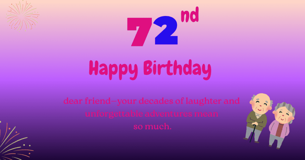 72nd birthday 