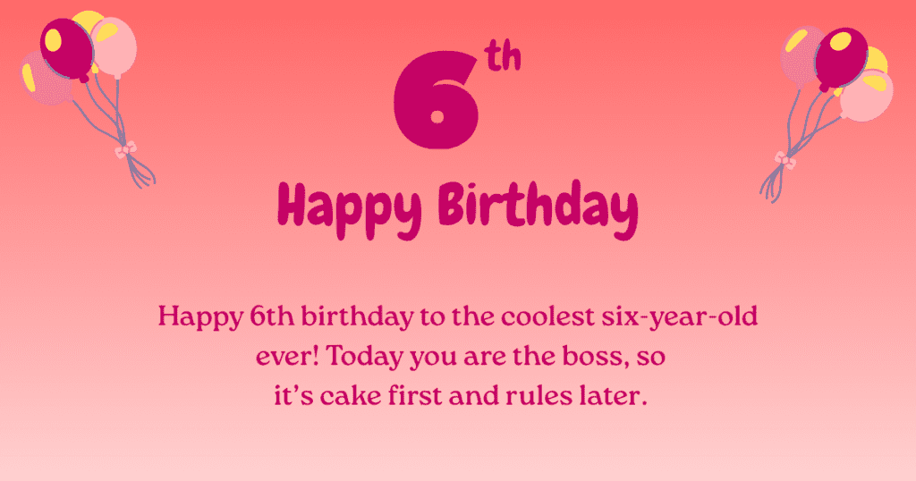 6th birthday 