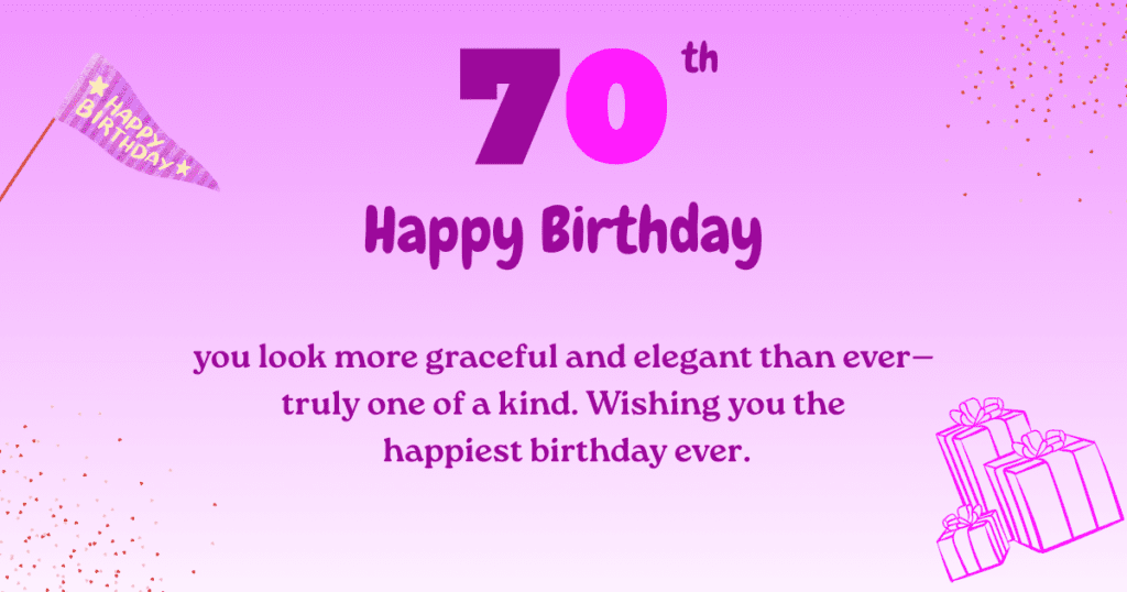 70th Birthday Wishes