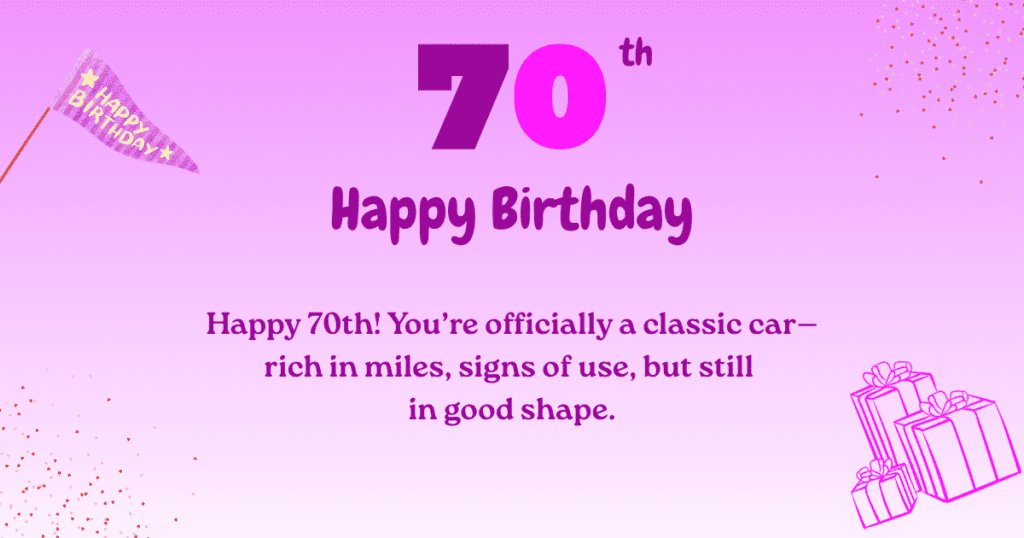 70th Birthday Wishes