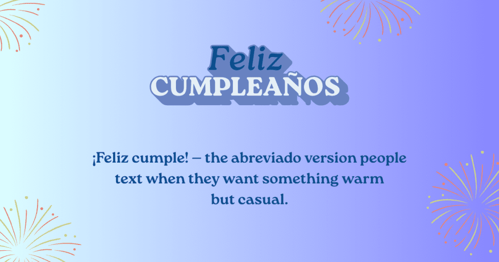 Birthday Wishes in Spanish