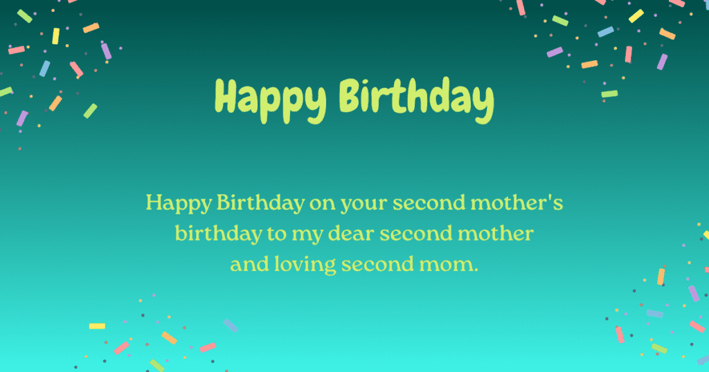 Second Mother's Birthday