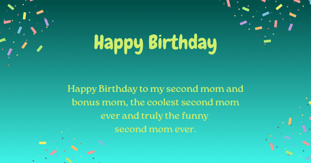 Second Mother's Birthday