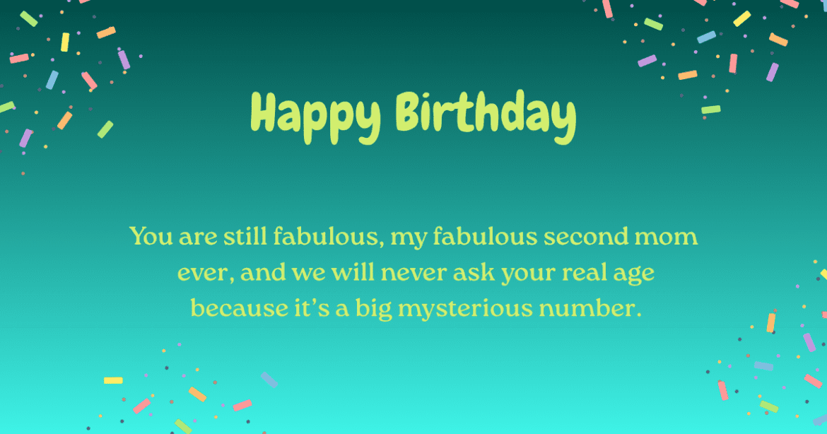 Second Mother's Birthday