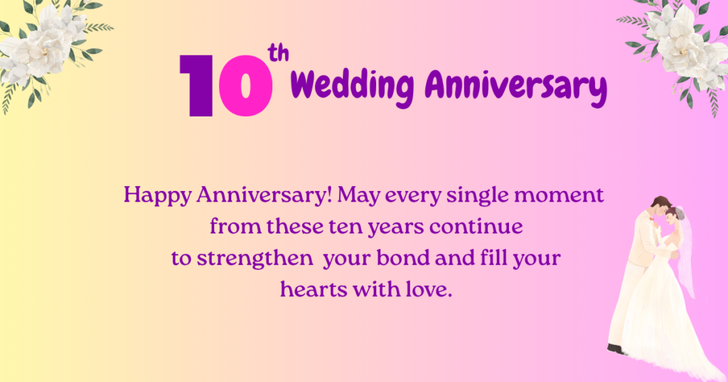 10th Anniversary Wishes