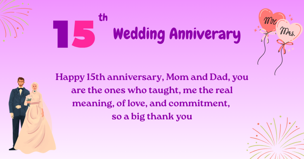 15th Wedding Anniversary 