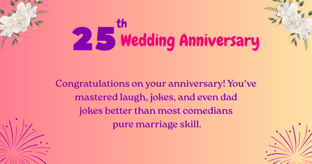25th Anniversary Wishes