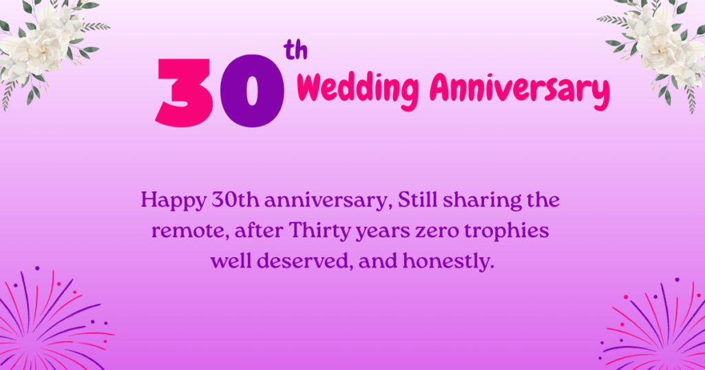 30th anniversary wishes