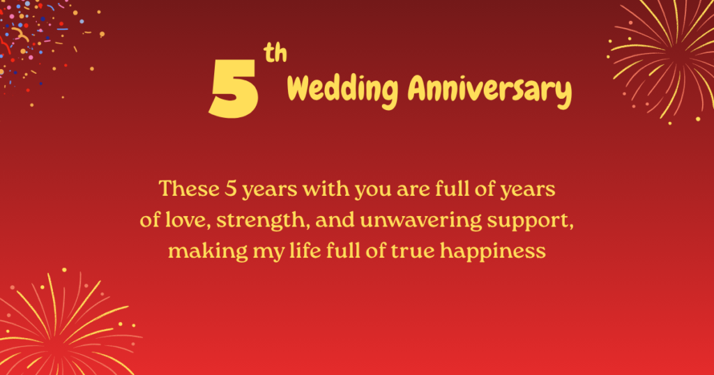 5th wedding anniversary