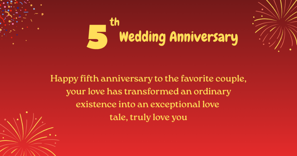 5th wedding anniversary