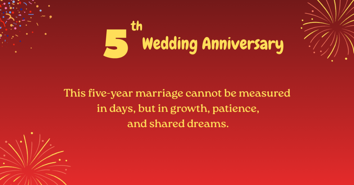 5th wedding anniversary