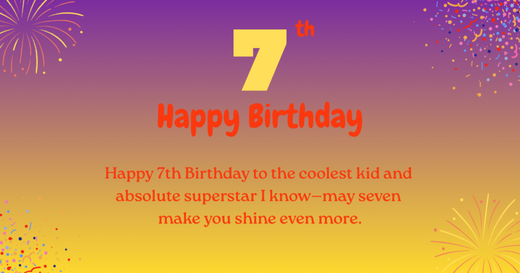 7th birthday