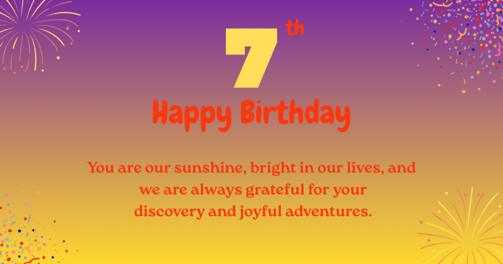 7th birthday